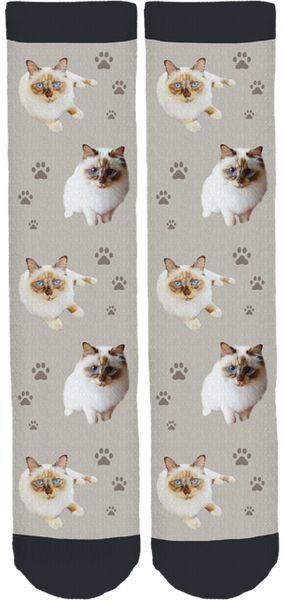 Mau Mau the Cat Crew Socks
