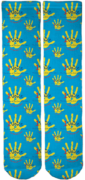 Limited Edition 1Voice Foundation Bamboo Crew Socks!