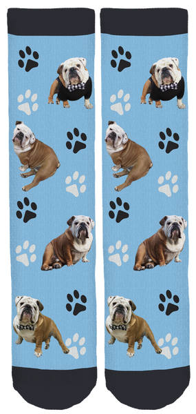 Mr. Gerald The Bulldog Crew Socks