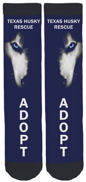 Texas Husky Rescue Crew Socks