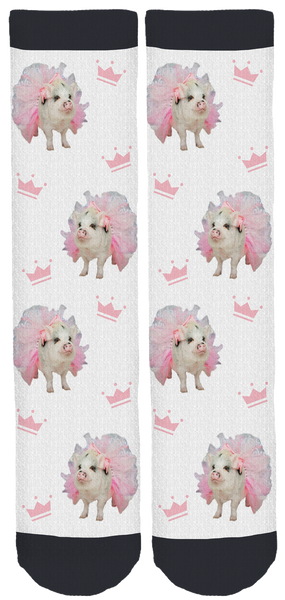 Peony the Pig Crew Socks
