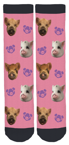 Piggyloverz123 and Friends Crew Socks