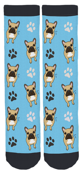 French Bulldog Crew Socks