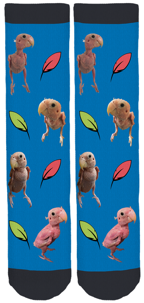 Rhea 'The Naked Birdie' Crew Socks