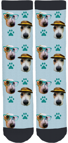 Frankie The Jack Russell Rescue Dog Socks