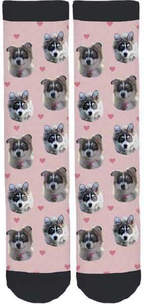 Ruby Pomsky Crew Socks