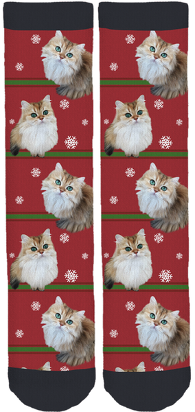 Smoothie The Cat Holiday Socks