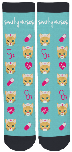 Snarky Nurses Crew Socks