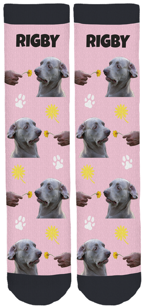 Pink Rigby Crew Socks