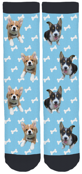 Tale of Two Corgis Crew Socks