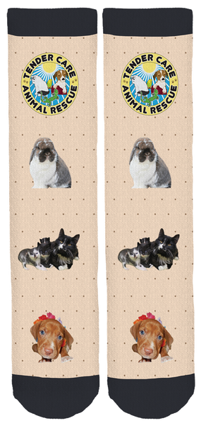 Tender Care Animal Rescue Bamboo Crew Socks