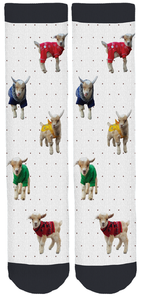 The Goat with Many Coats Crew Socks