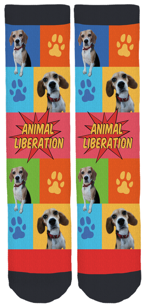 Limited Edition Beagle Freedom Crew Socks
