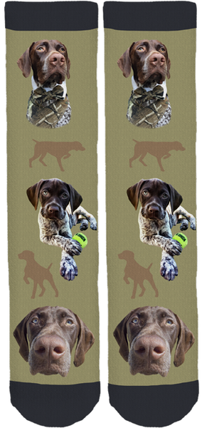Tucker the GSP Crew Socks
