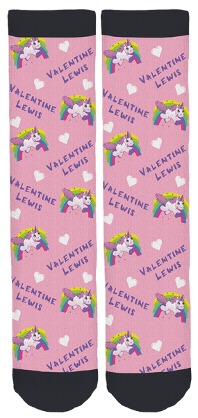 Valentine Lewis Crew Socks