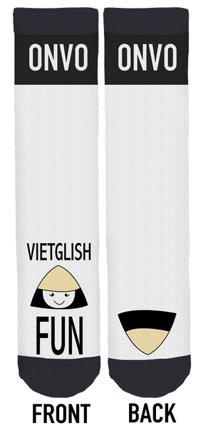 Vietglish Fun Crew Socks